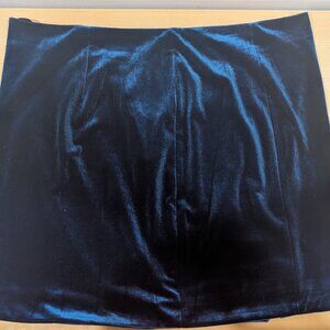 Blue Velvet Mini Skirt size XL.NWOT